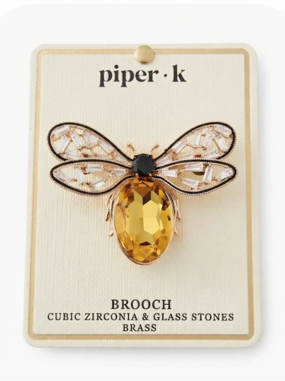 NWT ⚜️🐝⚜️ Piper K Honeybee / Bumblebee Brooch Pin